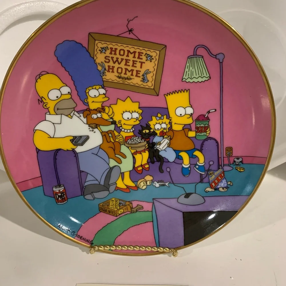 Franklin mint The Simpsons  Plate # N3152
